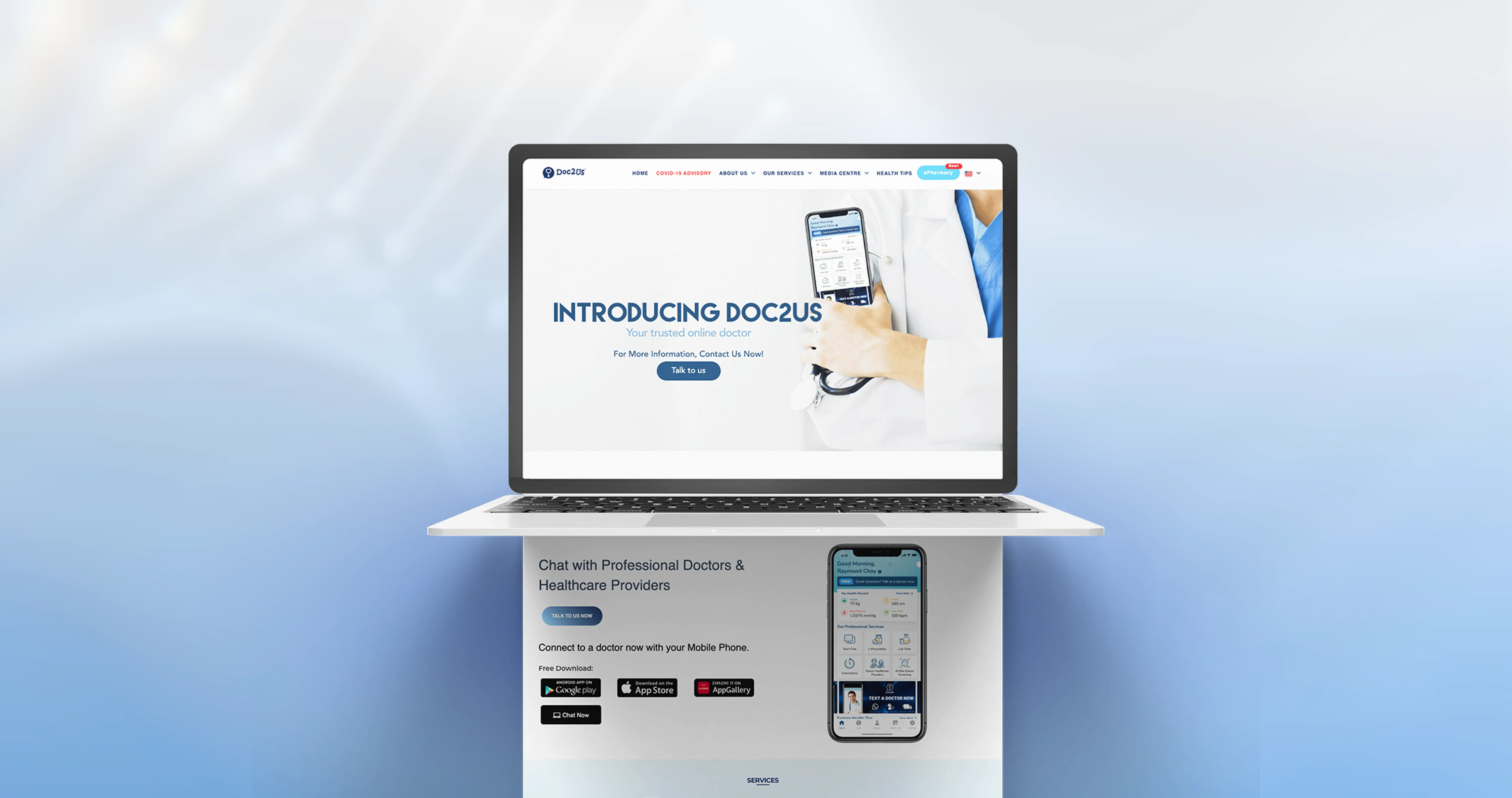 Doc2us Website Overview